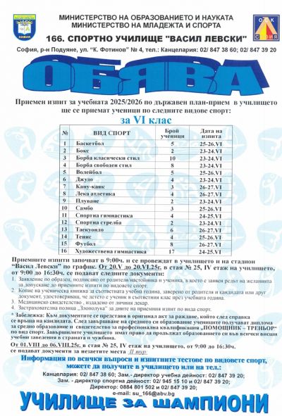 Приемен изпит 2025/2026 г. 1